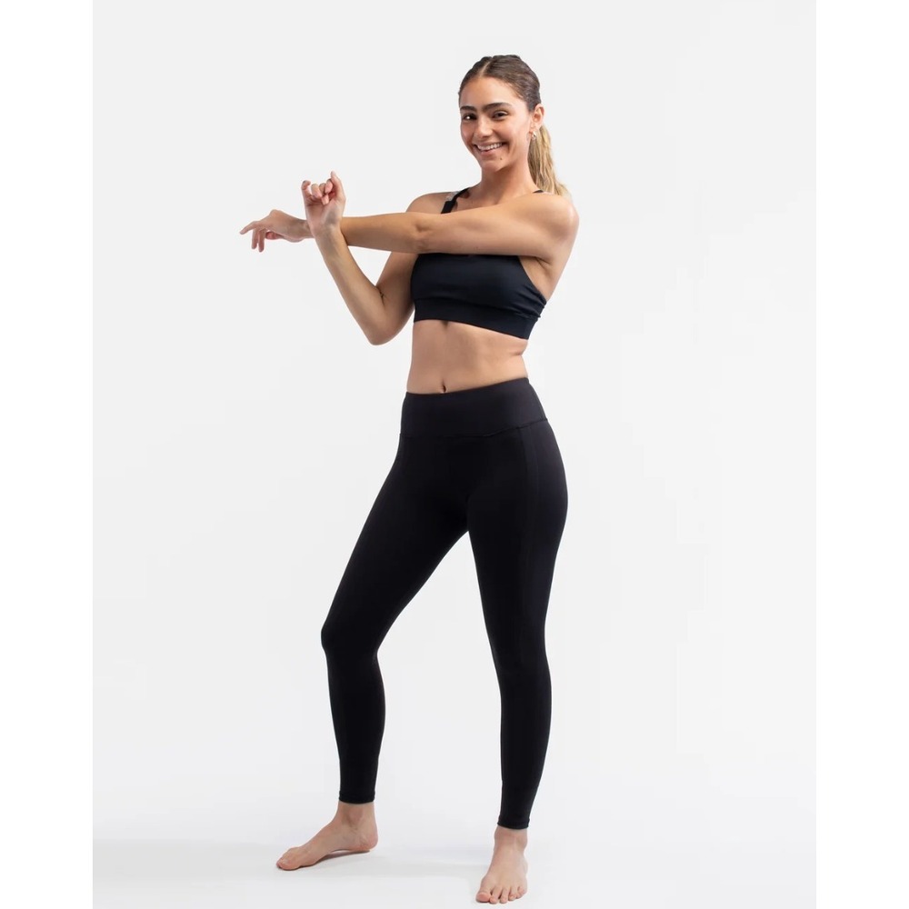 SweetFlexx Resistance Leggings 8 Black Full Flexx High Rise Gym Yoga Retail $98 - Picture 10 of 10